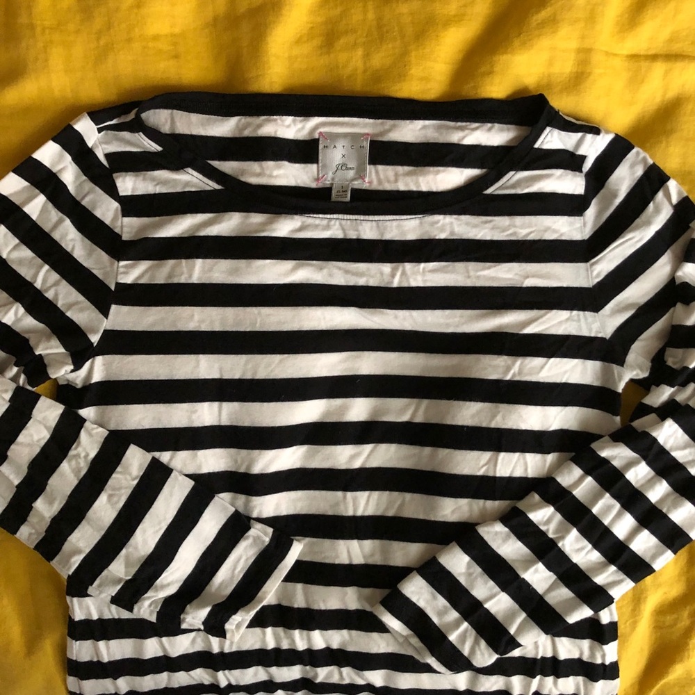 Hatch x J.Crew boatneck striped top